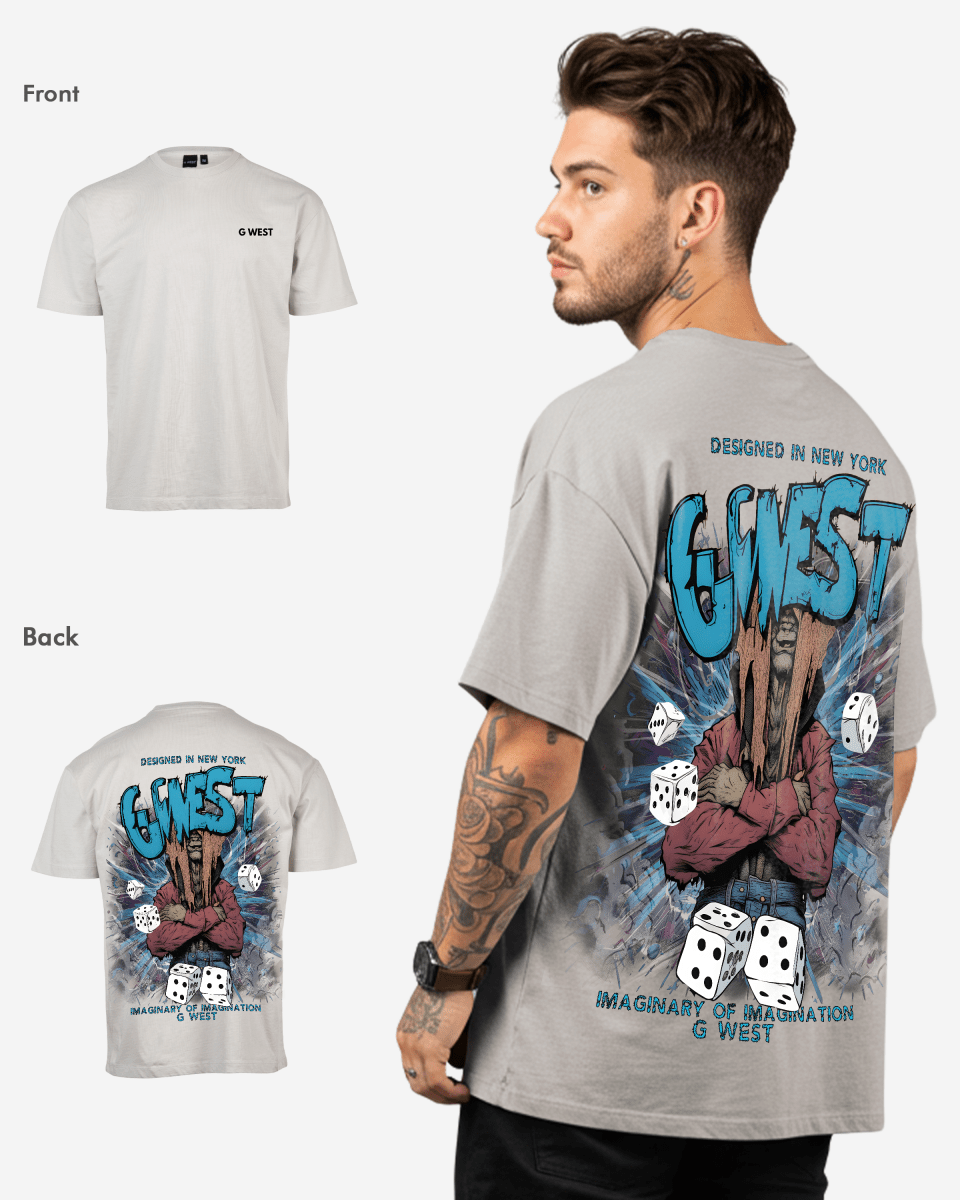 G West Mens Oversized Imagine Of Imagination Tee